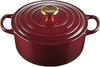 Vista 45 de Le Creuset Horno holandés redondo de hierro fundido esmaltado, 4.5 cuartos de galón, Marsella