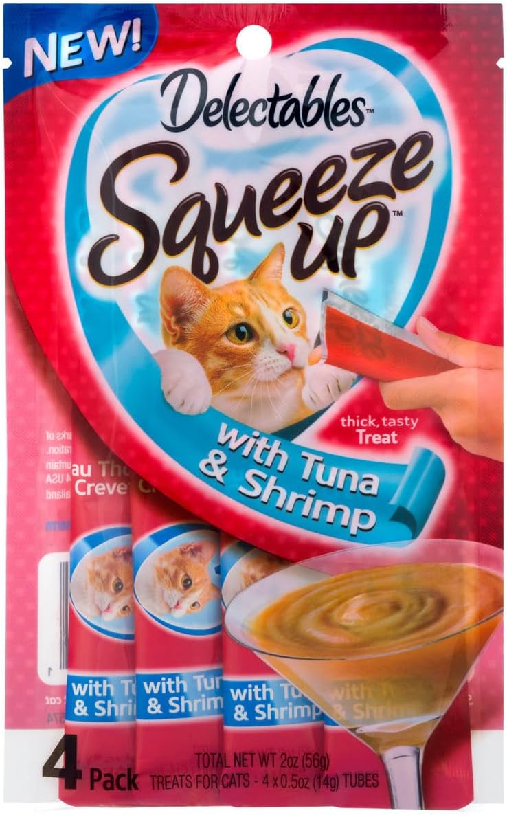 Delectables, Tuna & Shrimp Cat Treat, 2 Ounce