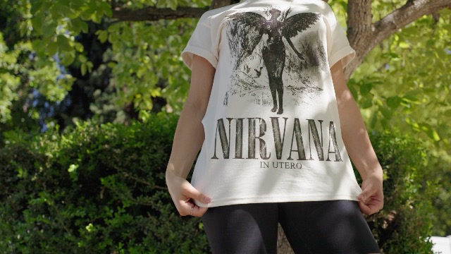 Amazon.com: 2Bhip Adult Nirvana Logo in Utero 90s Music Grunge