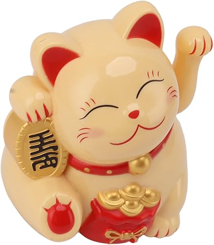 Miniatura 2 de Fydun Brazo oscilante eléctrico de 5.5 pulgadas, decoración de gato de la suerte, decoración de gato de plástico para cajero Mly11020-5, amplia gama