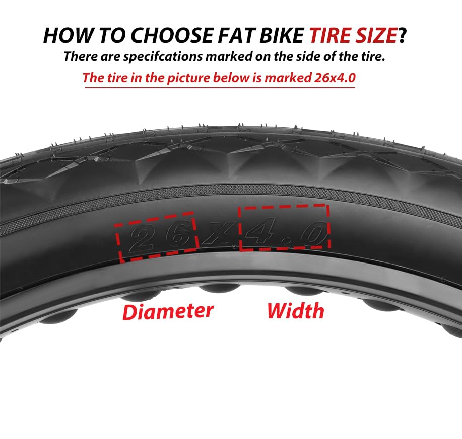 Amazon | MOHEGIA EBikeファットタイヤ交換セット:26x4インチ