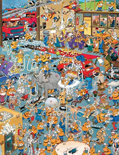 Ceaco Jan Van Haasteren Cartoon Capers The Fire Station Jigsaw Puzzle