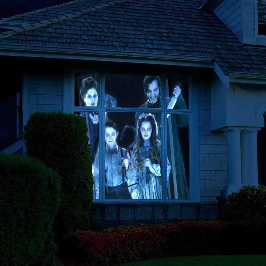 Decoración digital Macabre Manor Halloween DVD con pantallas miniatura 3