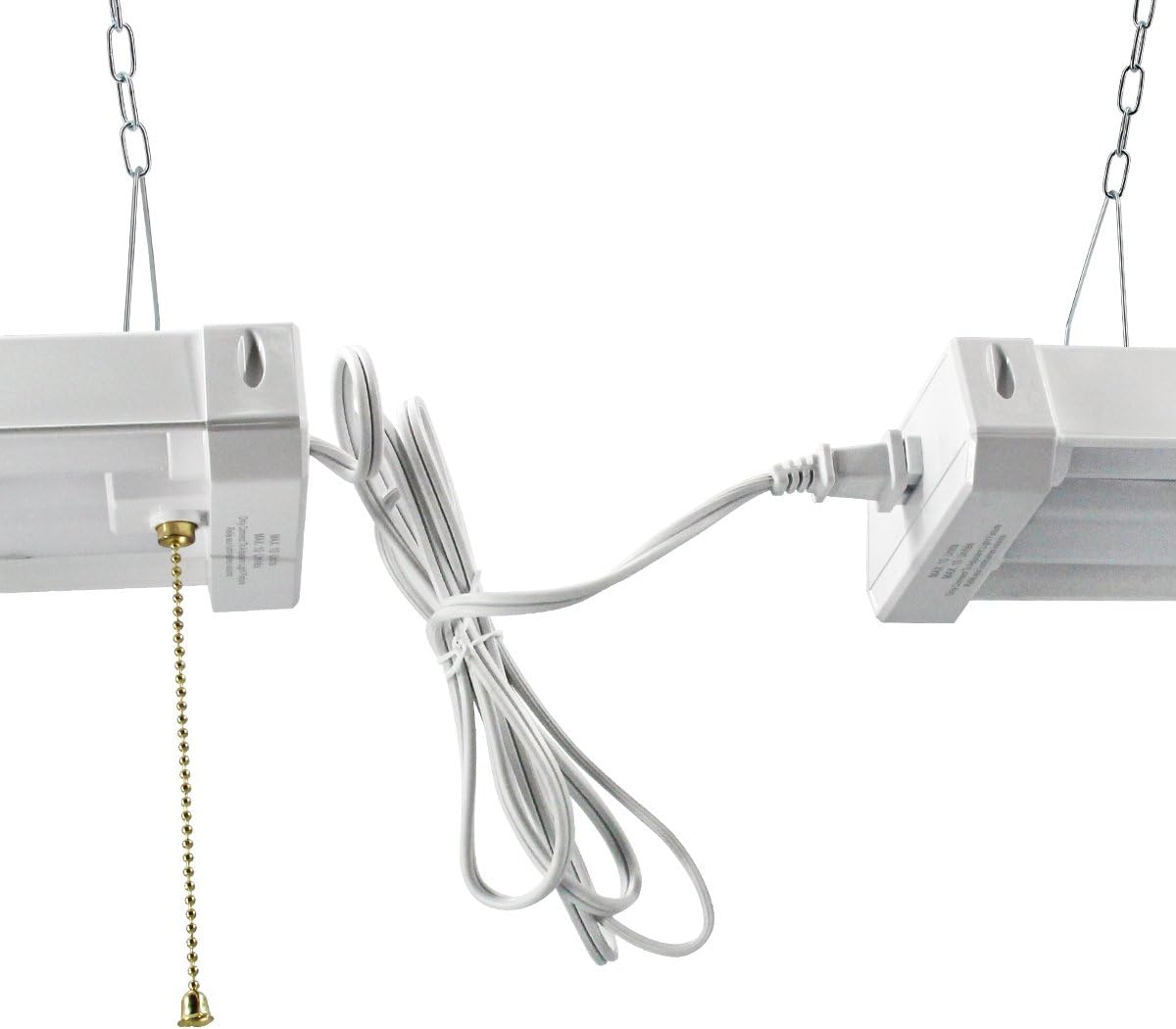 4FT Linkable LED Shop Light for Garages, 42W 4800LM 5000K Daylight White, LED Ceiling Light with Pull Chain (ON/Off), Linear Worklight Fixture with Plug,1 Pack