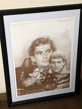 アイルトン・セナ額縁入り写真 Ayrton Senna アイルトン・セナ 特大 ポスター 約150x100cm 海外