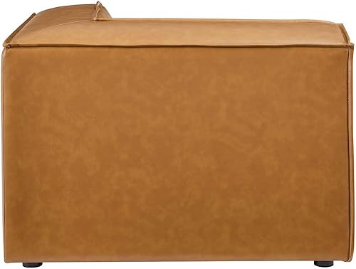 Miniatura 4 de Modway Restore - Sofá modular de cuero vegano, 40.5 x 40.5 x 28, marrón