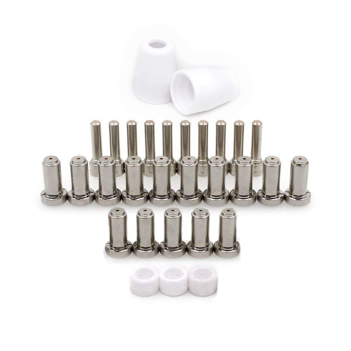 20862 Electrode Nozzle 20860 Tip 30A 20463 Swirl Ring 18204 Shield Cup for Plasma Cutting PT-31 XL Torch XT Replacement 30pcs