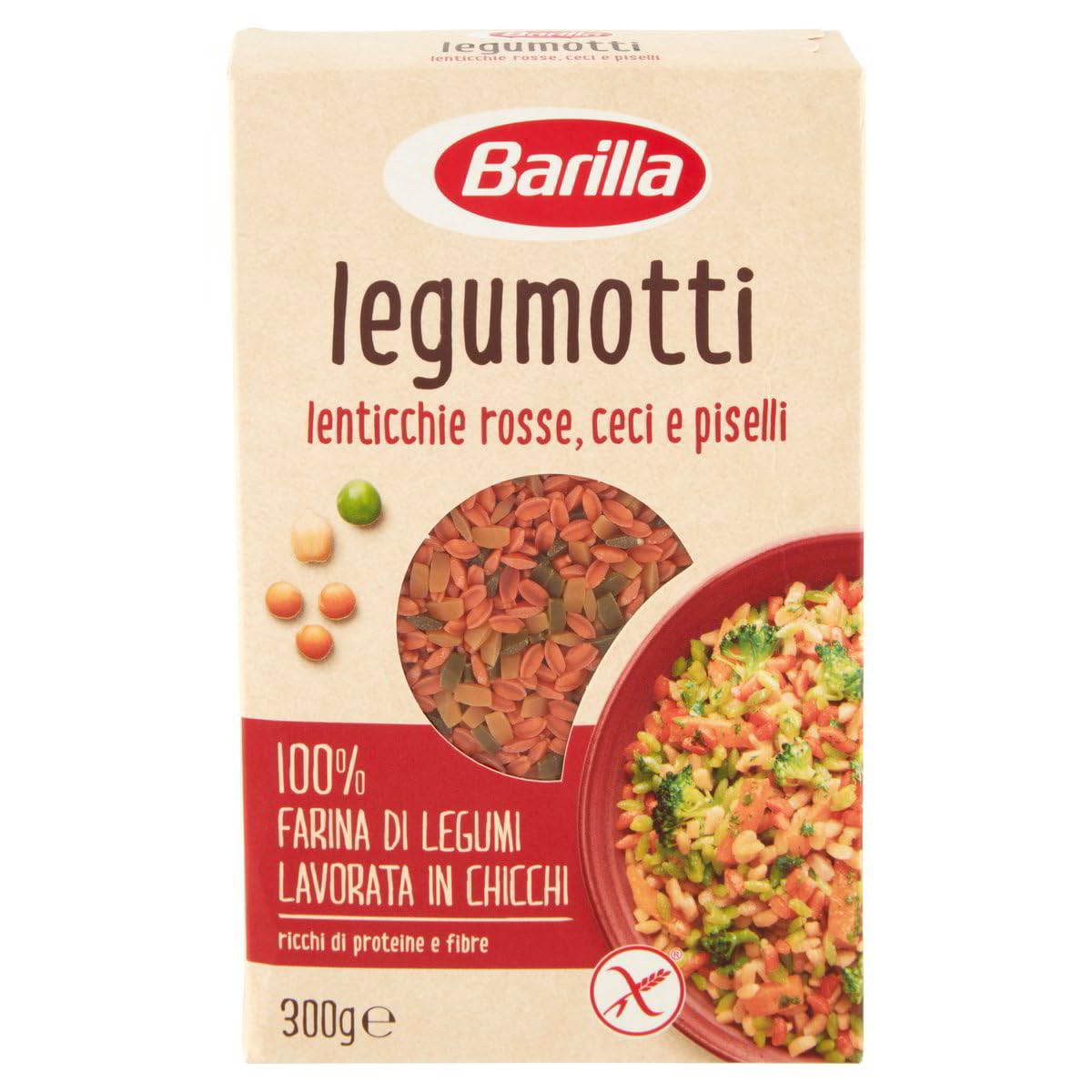 Italian Gourmet Legumotti Legumi Körner Lenticchie Ceci Piselli 12 x 300g | Proteinreich, glutenfrei, schnell gekocht; chicchi vegetali per insalate, Gesamtnettogewicht 3,6 kg + Kostenlos Polpa 400g