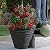 Sunnydaze 13-Inch Laurel Large Plant Pot - Polyresin Round Outdoor Planter with Drillable Drainage Holes - Rust