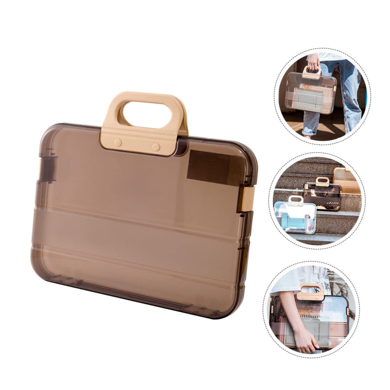 Holibanna Fireproof Document Storage Box For Travel Secure File