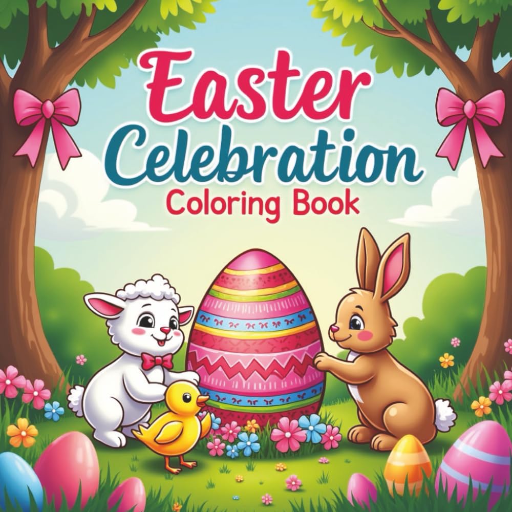 Easter Celebration Coloring Book: A Fun Collection of Bunnies, Eggs, Chicks, and Springtime Joy