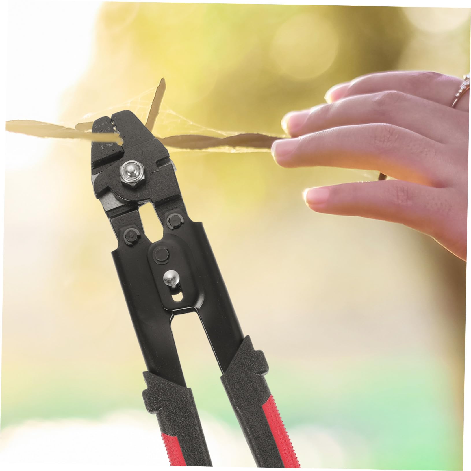 Pinza Crimpatrice Cavi in Acciaio Inox con Morsetti Doppi in Alluminio Manico Antiscivolo e Meccanismo Autobloccante per Crimpare Funi Metalliche e Catene da Pesca Professionale