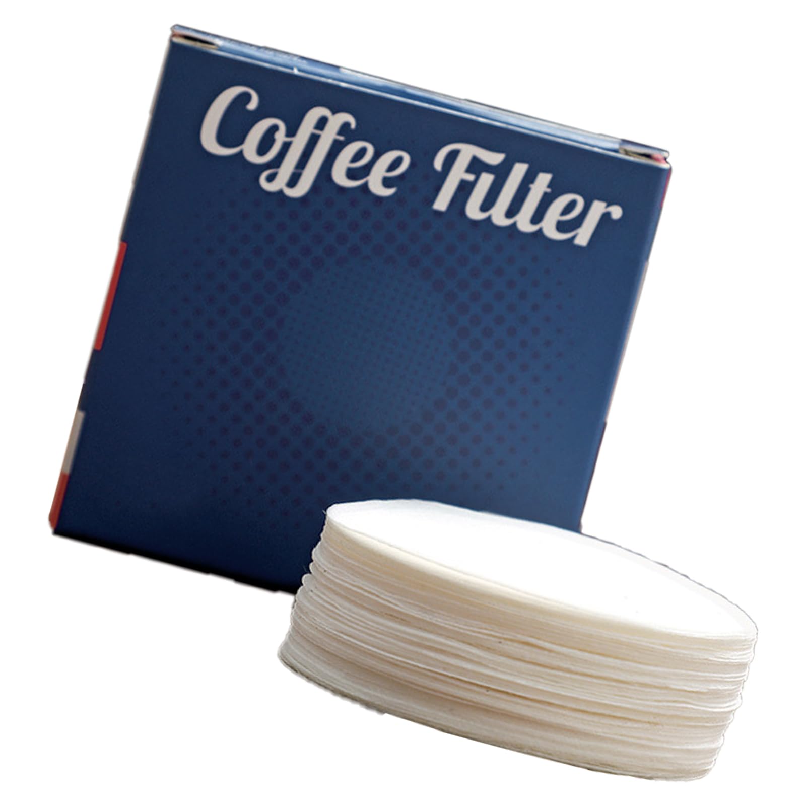 Jazuaiao 100pcs Coffee Filter Papers for Portafilter Espresso Machine Handle Filter Home Accessories Not Decolorant Coffee