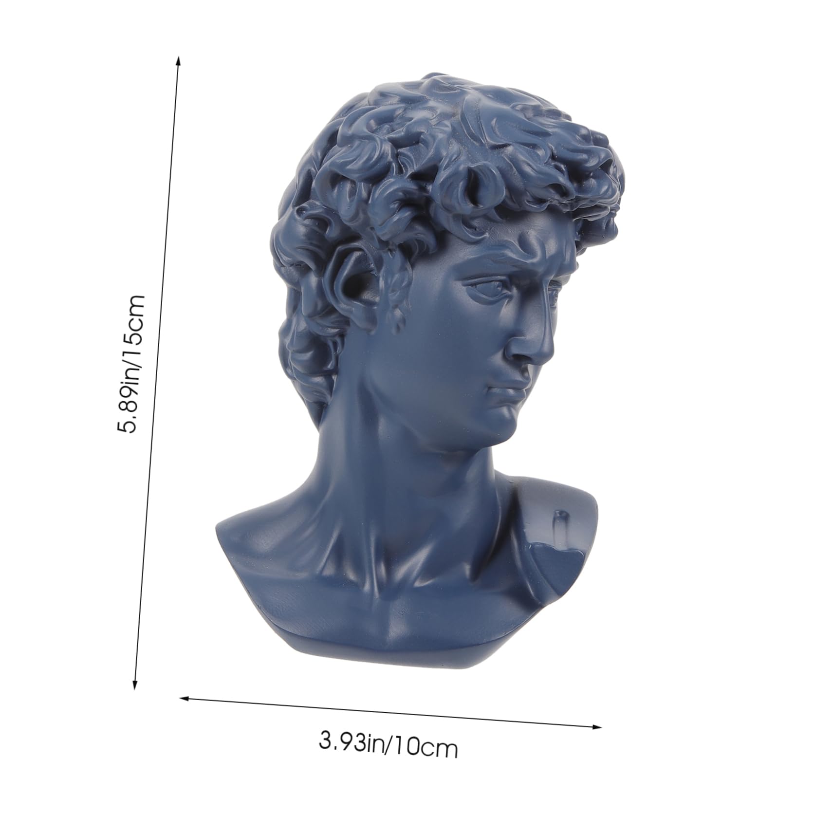 HOODANCOS 1Pc David Bust Resin Sculpture Decorative Art for Home Decor Elegant Desktop Ornament Aesthetic Living Accent Unique Present for Friends