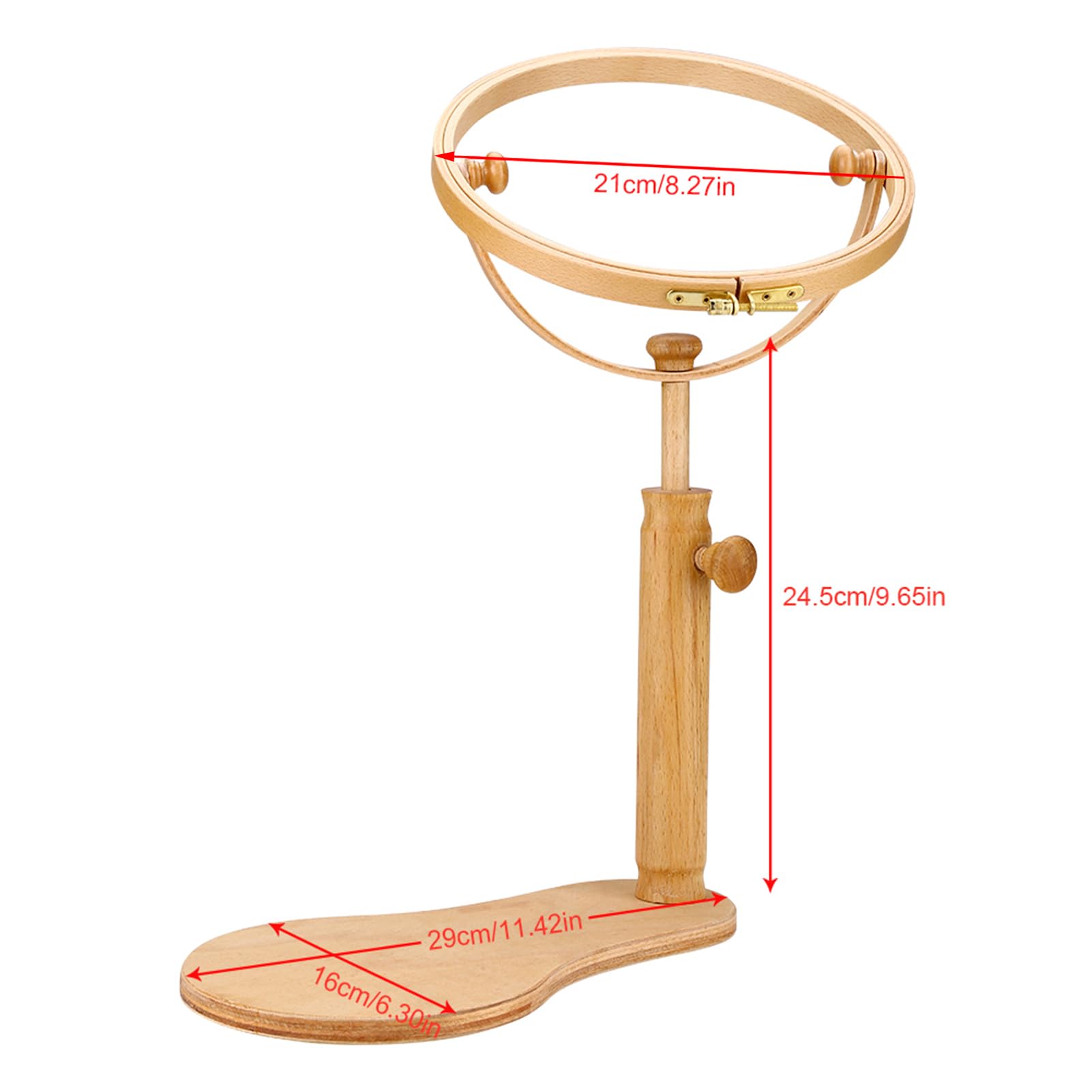 Embroidery Hoop Stand – Adjustable Clamp For Needlework, Cross Stitch, Fits Most Hoops, Table Mount