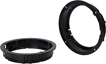Scosche SAVW6 5.25-6.5” Speaker Adapters Compatible with Select 1998-2018 Audi and VW Vehicles - 5 1/4" to 6 1/2" Adapter Spacer for Car Door Speakers - Sold in Pairs - See Images for Vehicle List