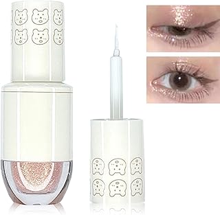 Glitter Eyeshadow - Shimmer Pink Cream Eyeshadow Stick - Diamond Liquid Blendable Sparkly Eye Make-up - Long Lasting Waterproof Highly Pigmented Quick Drying Liquid Eyeshadow
