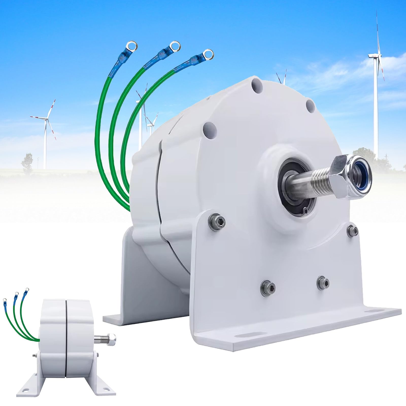 Générateur aimant permanent 600W 12V triphasé pour turbine hydraulique et éolienne