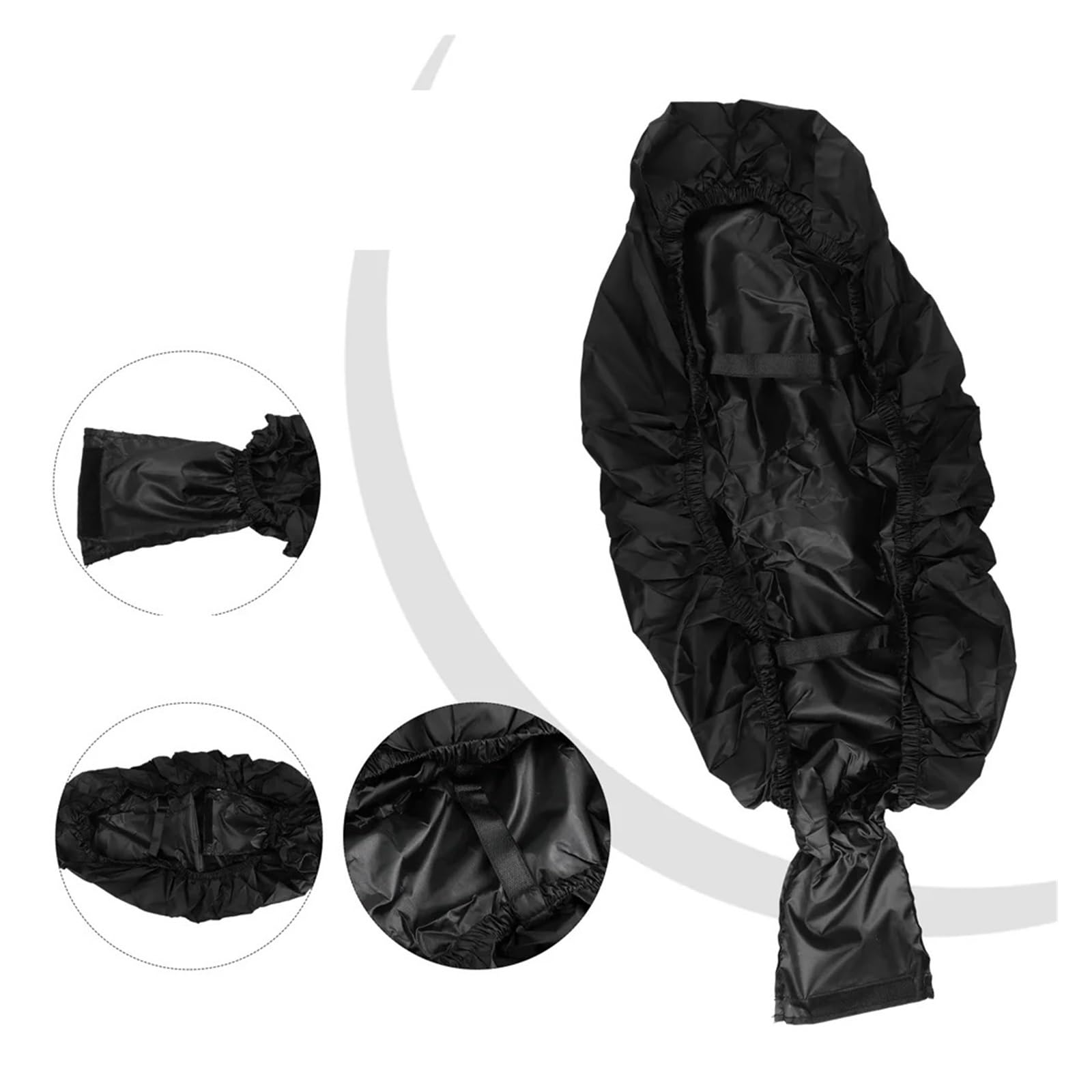 Cuscino per sella moto Per BW C650 per 650 GT per Scooter per Coprisedile Impermeabile Universale Flessibile Coprisella Nero Protezione Solare(Nero)
