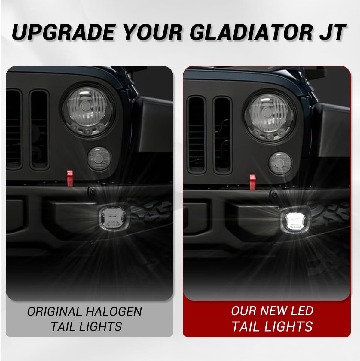 4 Inch LED Fog Light Assembly 60W Front Bumper Fog Lamp w/Halo Ring Turn Signal Compatible with 07-18 Wrangler JK Unlimited JKU