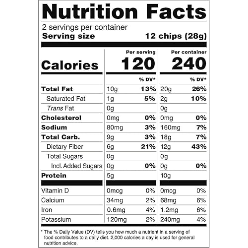 Miniatura 7 de Mr Tortilla s Crunchy Chips  Chips veganos aptos para dieta cetogénica  3 carbohidratos netos por porción patatas fritas cocinadas en aceite de