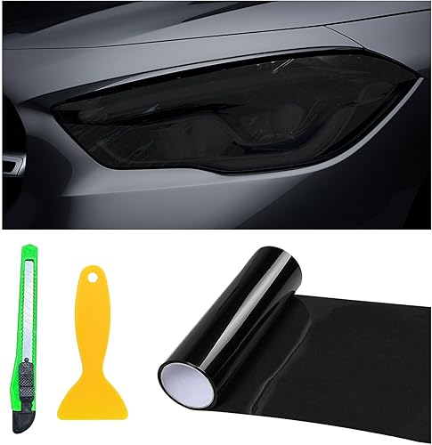 Suvnie Película de tinte de luz de automóvil de 12 × 48 pulgadas, faros delanteros brillantes de camaleón, luces traseras, películas de luces