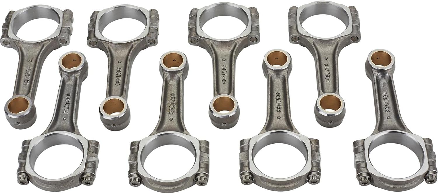 Small Block Chevy H-beam SCAT Forged H-Beam Connecting Rods