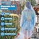 hoinya Regenponcho, 4 Stück Regencape Einweg für Herren und Damen Regen Poncho Regenjacke Mantel für Erwachsene mit Kapuze wasserdicht für Festivals, Fahrrad, Wandern, Camping, Konzert
