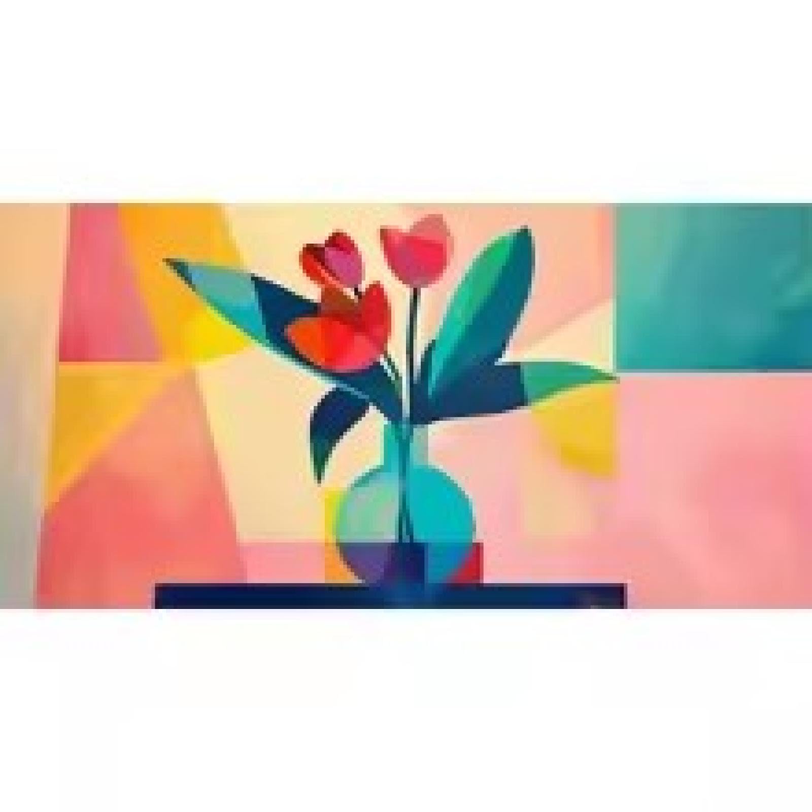 Impression de fleurs art mural abstrait déco salon grand format - 6