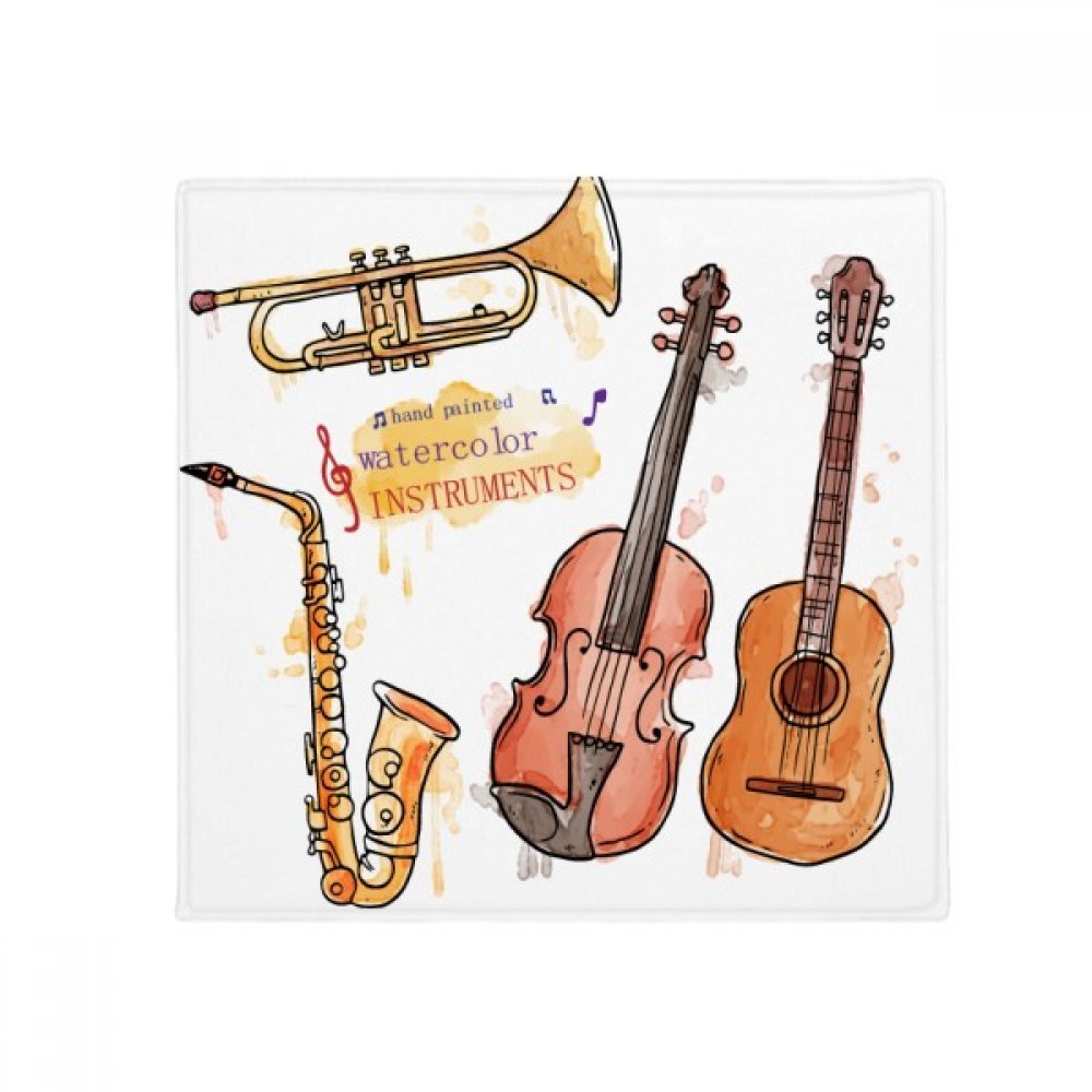 Tapis pour animaux instruments de musique aquarelle antidérapant 80cm
