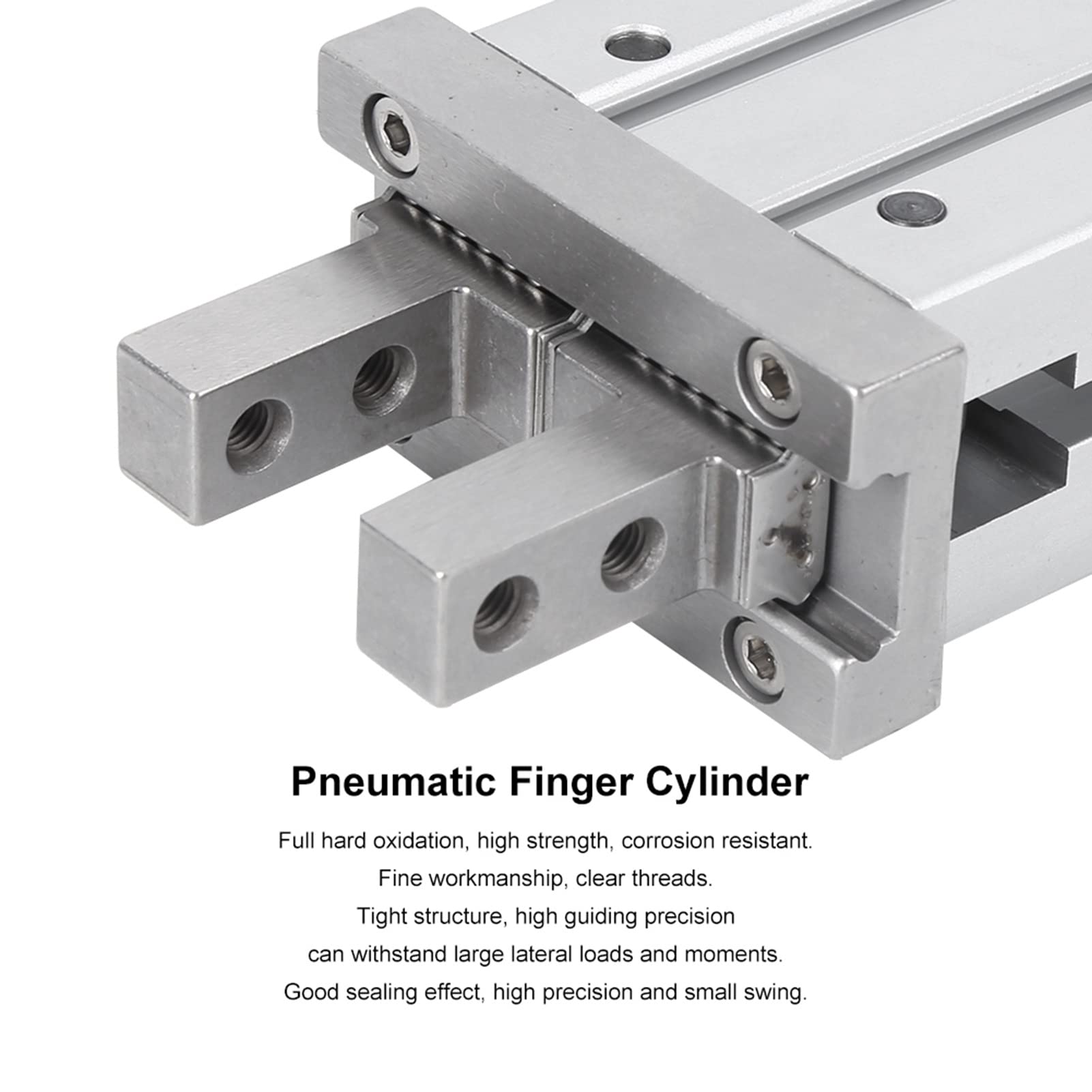 Generic Pinza Pneumatica Pneumatica a Doppio Effetto in Acciaio MHZ2 Ad Alta Precisione per Attrezzature per Officine Meccaniche Industriali 1 Cilindro (MHZ2-32D)