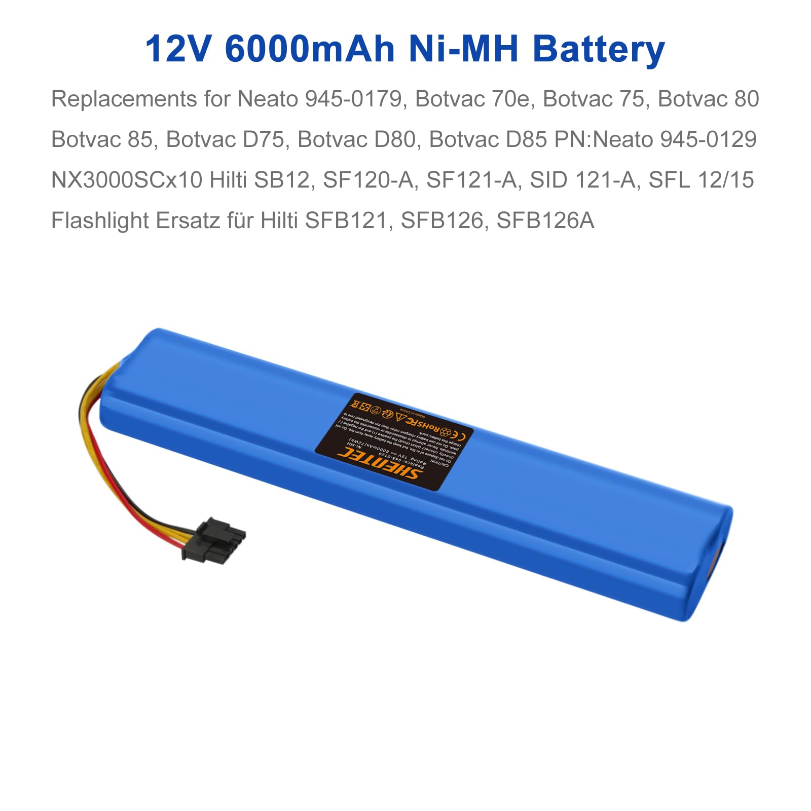 Akku für Neato Botvac 75, D75, D80, 80, 85, 70e