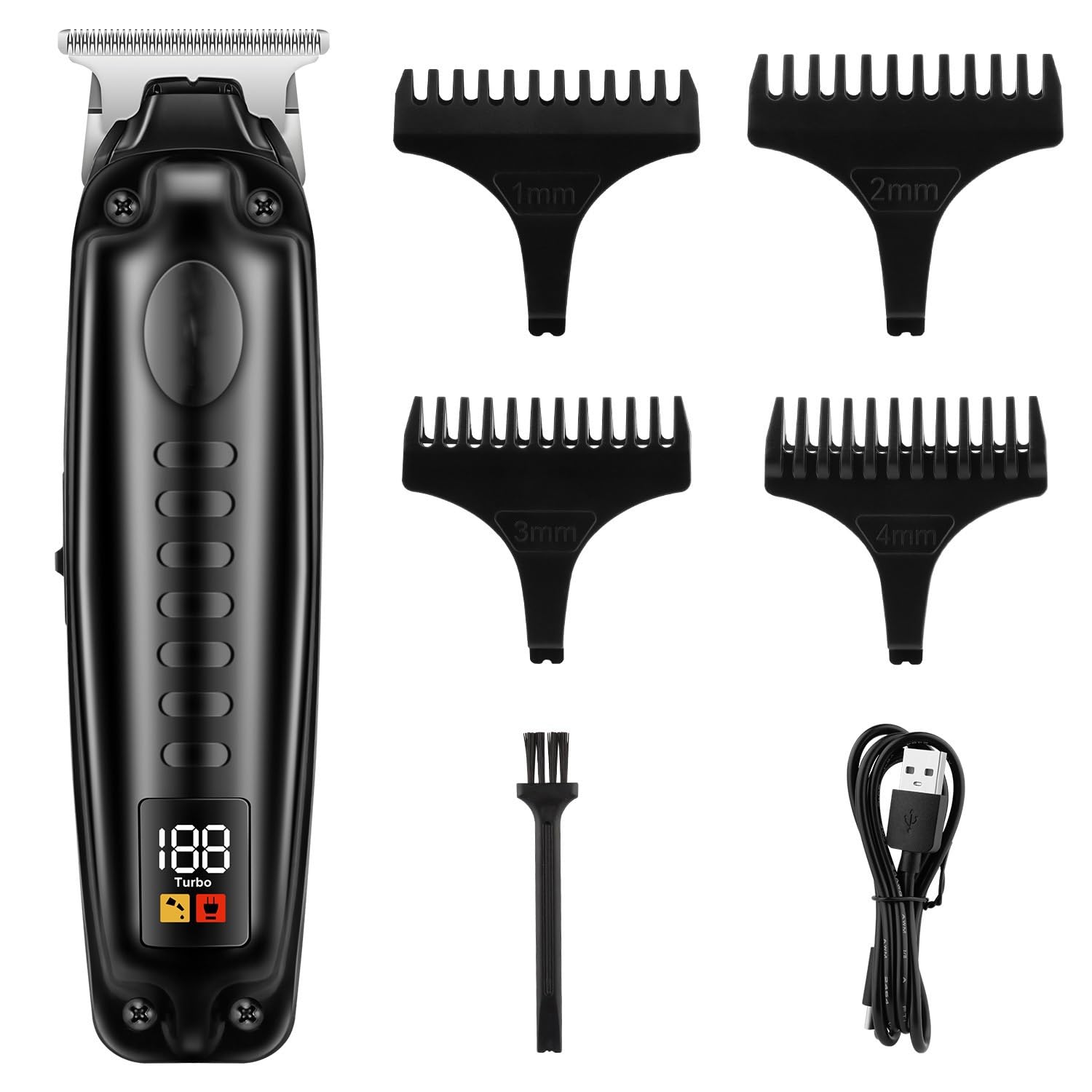 Tosatrice per capelli, Zero Gap Cutter Tagliacapelli Professionale Da Uomo Ricaricabile Tramite USB