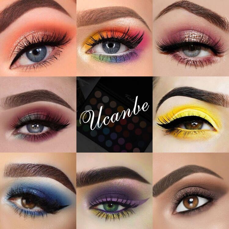 UCANBE Highly Pigmented Eye Makeup Palette, Matte Shimmer Metallic Eyeshadow Pallet Long Lasting Blendable Natural Colors Make Up Eye Shadows Cosmetics Gift Kit