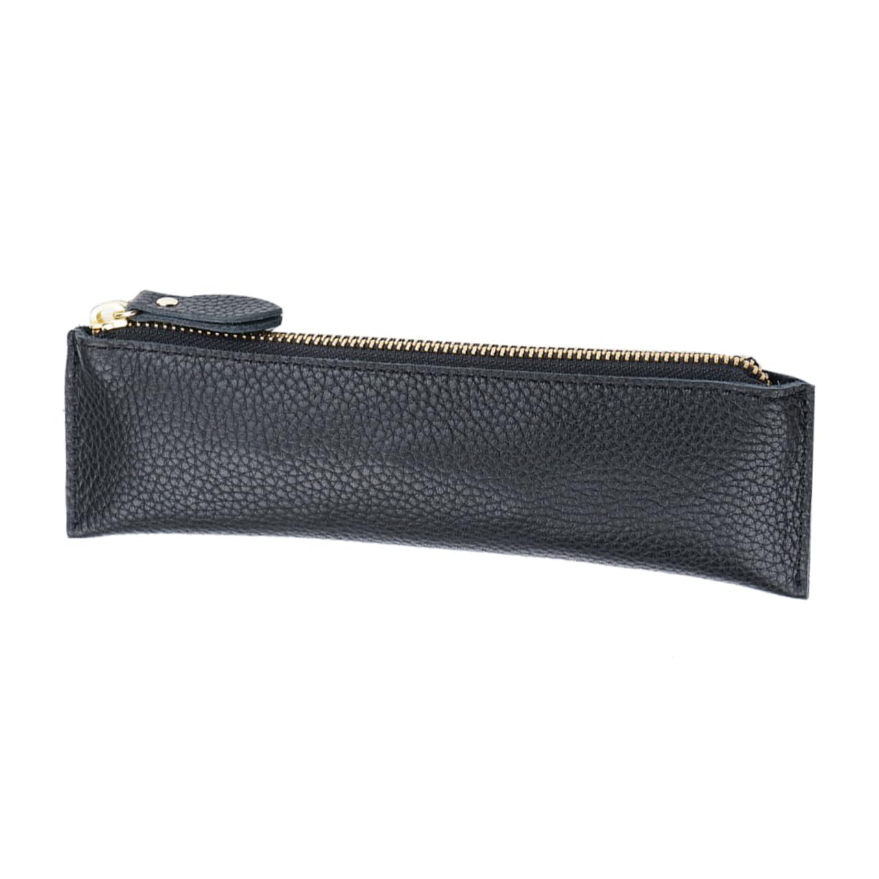 OFFSCH Small Pen Bag Pen Bag Pouch Zipper Pen Pouch Leather Pen Holder Pencil Pouch Pen Organizer Case Pen Bags Leather Pen Pouch Leather Pen Bag School Pen Bag Pencil Case Simple Man