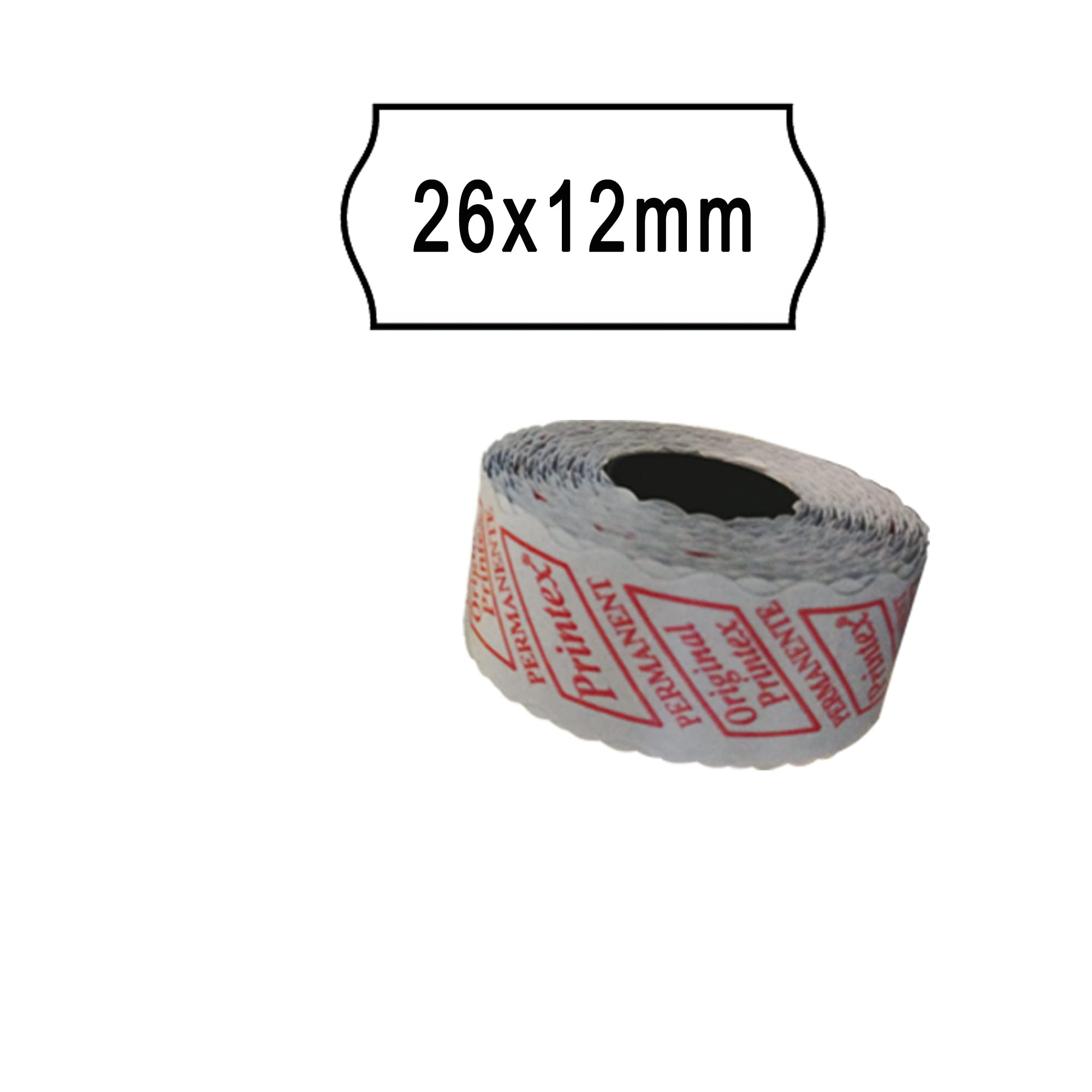 10 Rotoli Etichette Prezzatrice 26x12mm | Bianco Removibile - Totale 10.000 Etichette - Foto 4