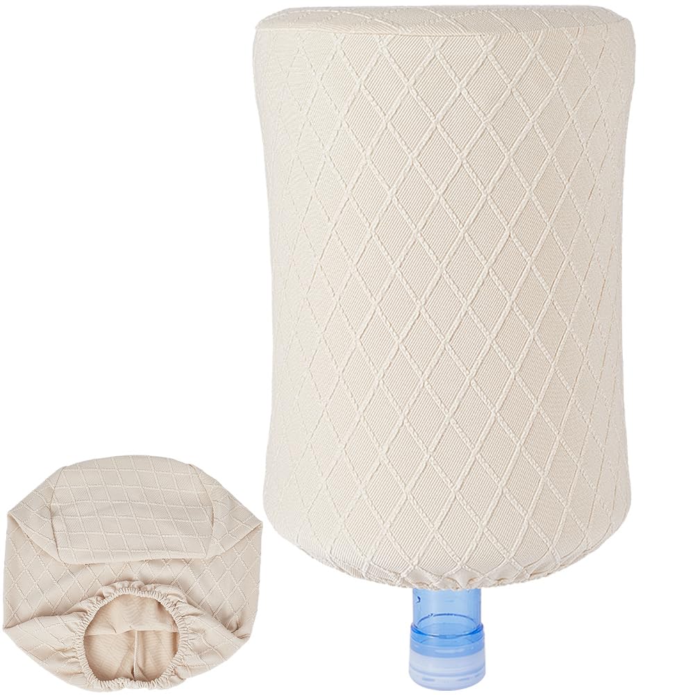 Housse de Protection pour Distributeur d'eau Tissu de Blé Anti Poussière Réutilisable Extensible 5 Gallon