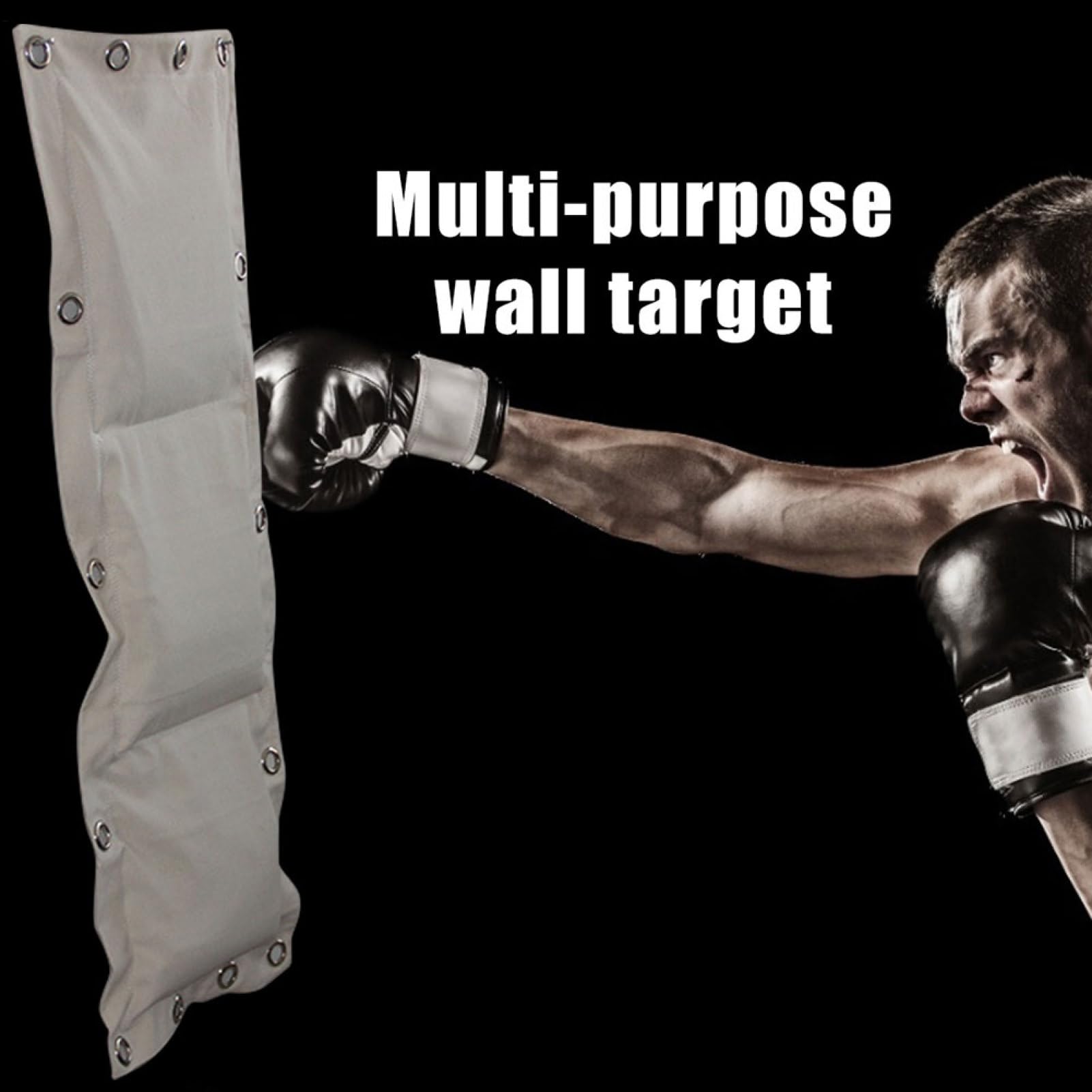 Borsa Da Muro Wing Chun, Sacco Da Boxe In Tela A Tre Sezioni Per Muro - Bersaglio Wing Chun Vuoto Con Riempimento Vario, Attrezzatura Per Allenamento Per Marziali Per Donne E Uomini