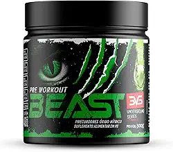 3VS Nutrition Pré-Treino Beast 300g Sabor Maça Verde