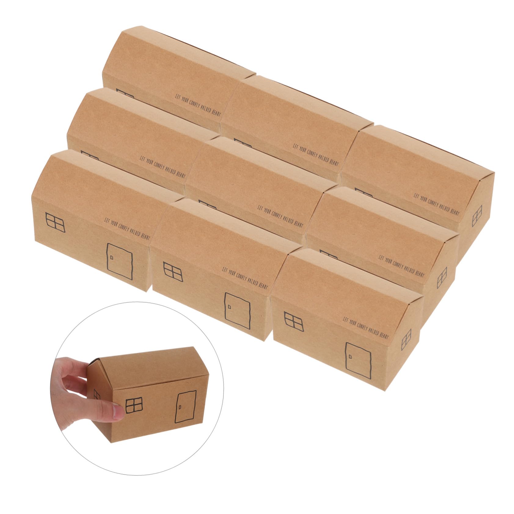 VILLFUL 50piezas Caja de Obsequio Plegable para Dulces Navideños Cumpleaños y Fiestas Estacionales Cajas de Papel Decorativas para Regalos de Fiesta y Dulces Caseros
