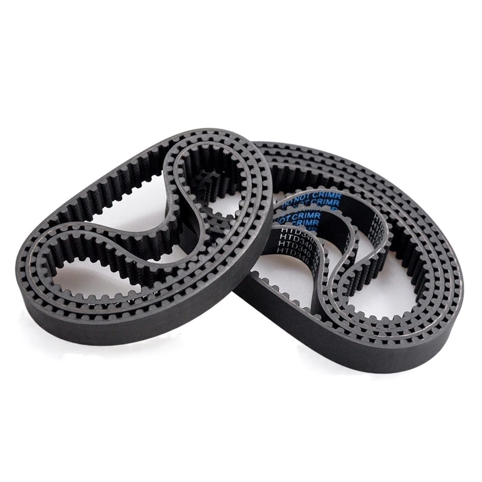 AXWERB Premium 10pcs HTD 5M Timing Belts, 255/260/265/270mm Length 10/15/20/25mm Width 5mm Pitch Rubber Pulley Belt Synchronous Belt (Length : 255mm, Width : 15mm)