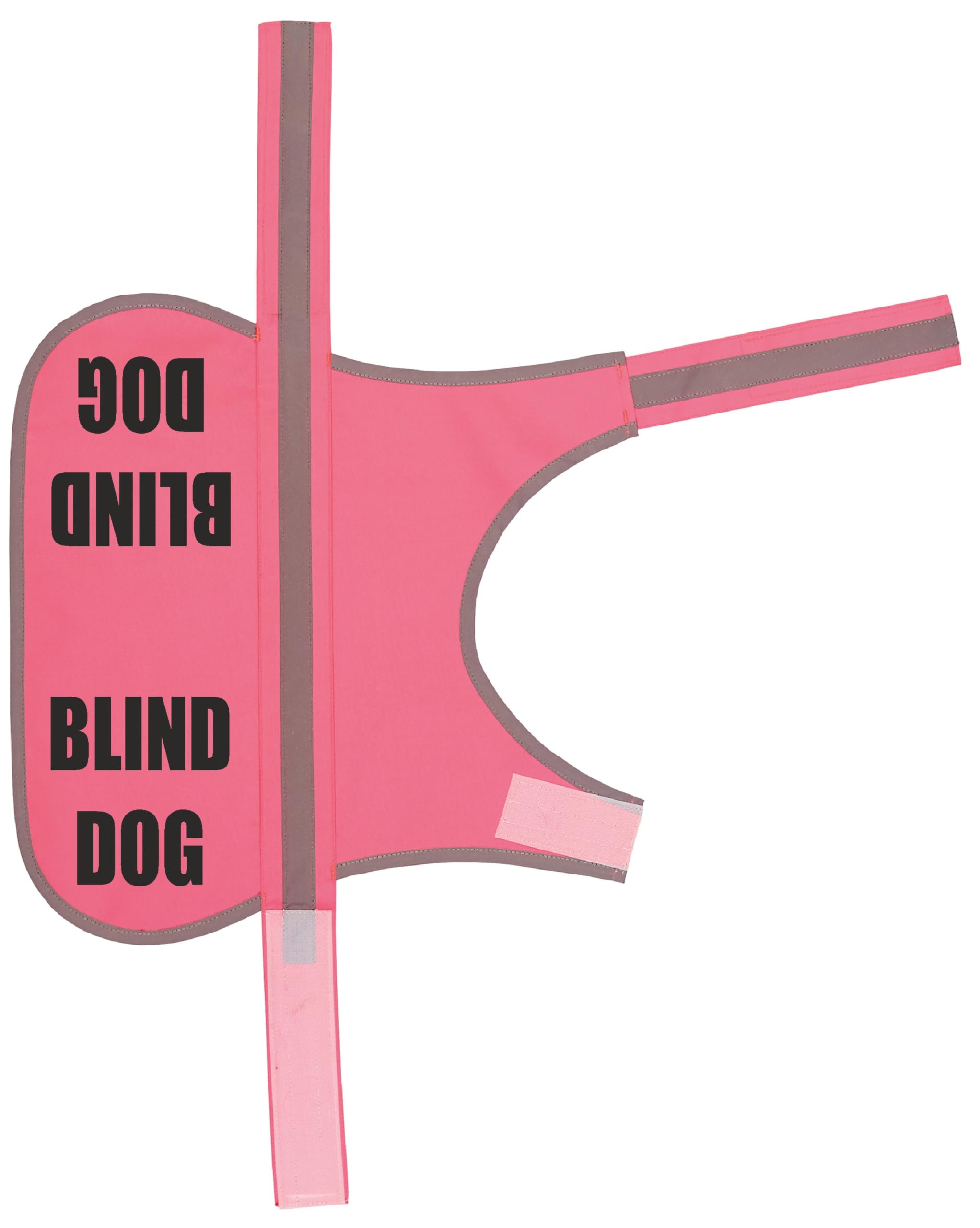 Flexi-Print Blind Dog Vest - Personalised Dog Hi Vis Vest Reflective Dog Coat, Service Dog Vest, Nervous Dog Products, Dog Hi Viz, Reactive Dog Warning, Dog Training Vest, Dog Walking Accessories