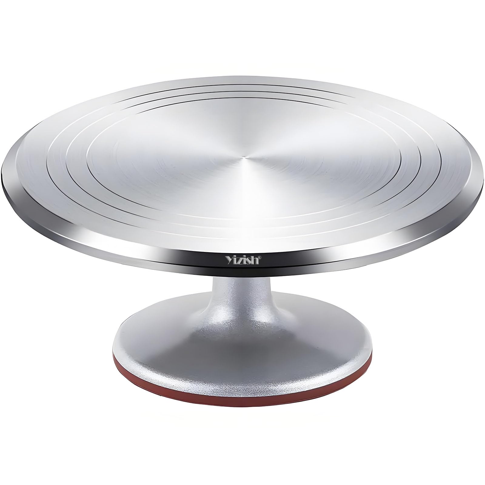 Piattaforma Girevole Per Torte Da 30,5 Cm, In Lega Di Alluminio, Con Base Antiscivolo, Per Decorare Cupcake E Dolci - 2