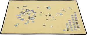 Jomtien Non-Slip Puzzle Board Flannel Surface Puzzle Board Blocks, Easy to Move - Portable Puzzle Board for Adults (1500 Piece)