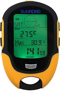Altimeter,XIXIAN FR500 Multifunction LCD Digital Altimeter Barometer Compass Thermometer Hygrometer Weather Forecast LED Torch
