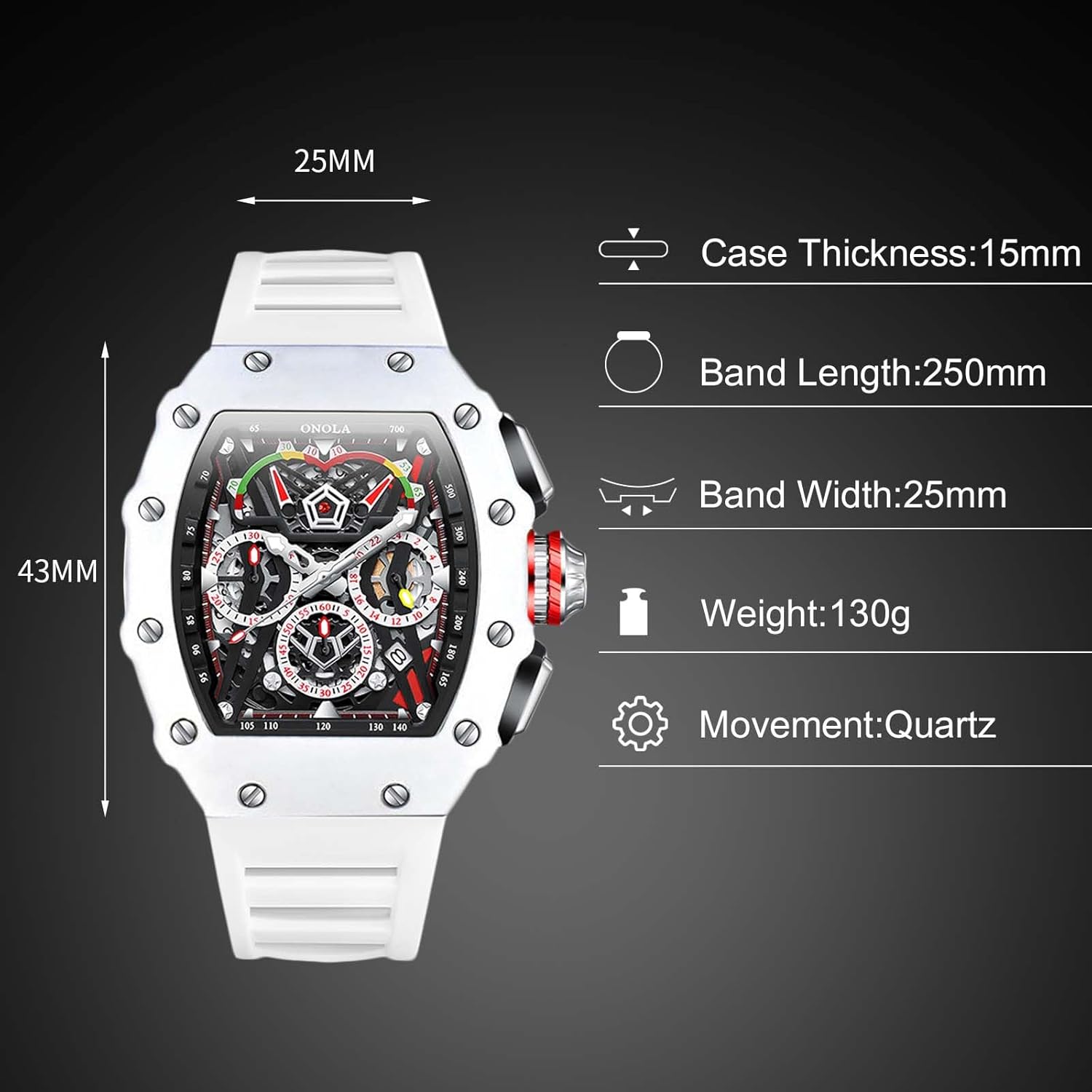 Watch Features: Luminous, Crown, Strap, Case