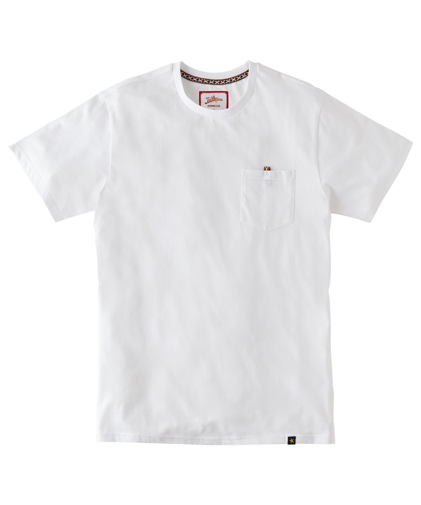 Joe Browns Mens Short Sleeve Basic T-Shirt White XL