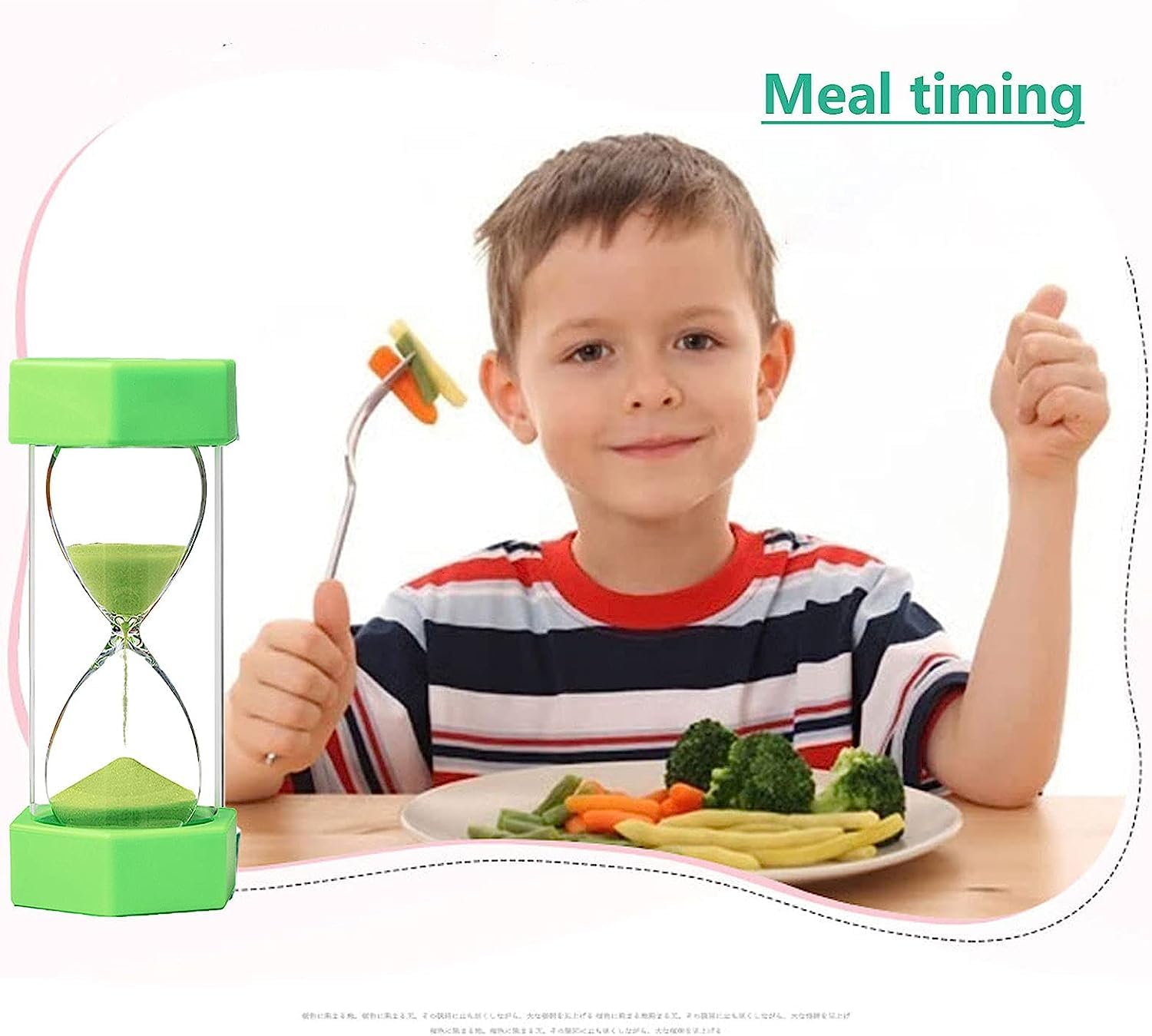 timer di sabbia, timer di doccia, clock di sabbia, Timer a clessidra for bambini Set di clessidra Orologio a sabbia colorata Timer da cucina Gestione del tempo Include 1,3,5,10 e 30,60 minuti (3/5/7 p