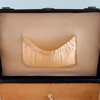 Amazon.co.jp: ヴィンテージ トランク ネイビー 鍵付き : ファッション