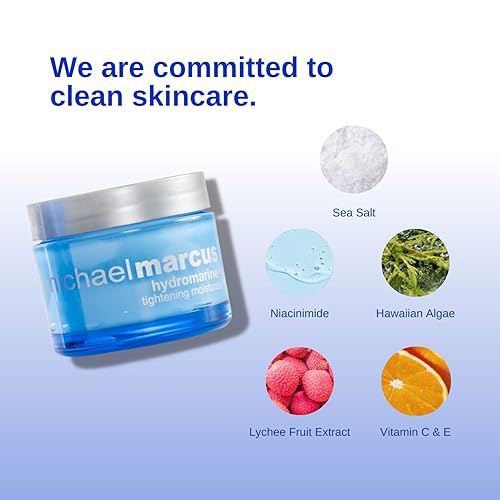 Miniatura 2 de Michael Marcus Hydromarine - Crema hidratante hidratante hidratante facial diaria para hombres y mujeres fórmula a base de plantas que apoya la